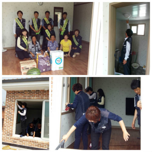 어르신 생활홈 방문 실내환경 정화운동 및 생활용품 기부 사회공헌 전개